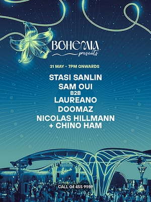 Shop Online Bohemia Presents: Stasi Sanlin, Sam Oui B2B Laureano, Doomaz, Nicolas Hillmann + Chino Ham – Nightlife Dubai Masala