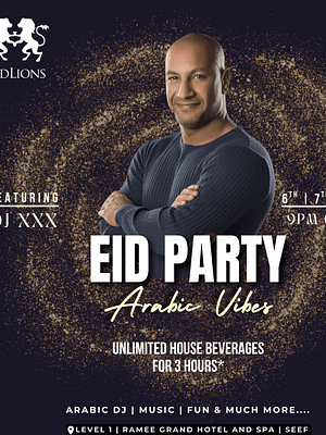 Shop Online Eid After Party at Red Lions Bahrain – Eid Events and Activities Dubai Masala