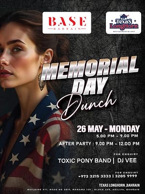 Shop Online Memorial Day Drunch at Texas Longhorn in Manama – Nightlife Dubai Masala