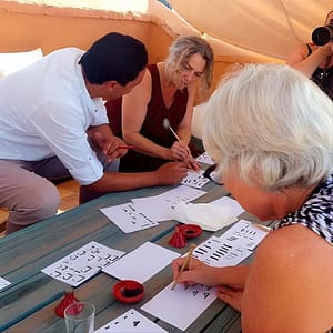 Shop Online Arabic Calligraphy Workshop Marrakech at Musée de Marrakech d’architecture, Marrakesh, Morocco Dubai Masala 5