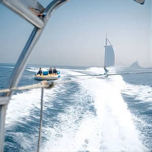 Shop Online Private 60-min Group Tubing on Speedboat in Dubai at Nemo WaterSports Jet Ski Dubai & Flyboard, Dubai, United Arab Emirates Dubai Masala 5