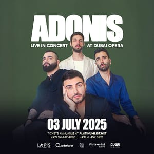 Shop Online Adonis Band in Dubai – Concerts Dubai Masala 6