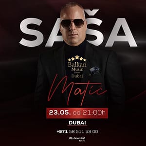 Shop Online Sasa Matić Exclusive Live Concert in Dubai – Concerts Dubai Masala 5