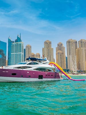 Shop Online 4 Hour Yacht Ride & Slide, Swim & Snorkel with BBQ Lunch – Boat Tours and Cruises Dubai Masala