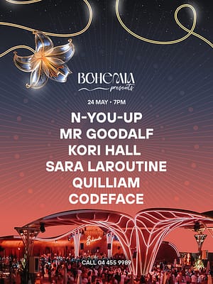 Shop Online Bohemia Presents: Quilliam, Codeface, Sara Laroutine, Kori Hall, N-You-Up, Mr Goodalf in Dubai – Nightlife Dubai Masala