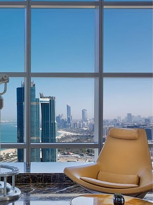 Shop Online Etihad Tower Observation Deck with coffee or tea and slice of cake – Experiences Dubai Masala