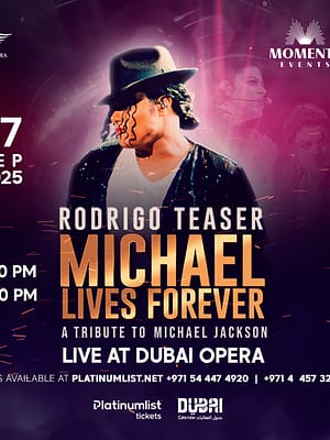 Shop Online Michael Lives Forever by Rodrigo Teaser – A Tribute to Michael Jackson in Dubai Opera – Concerts Dubai Masala