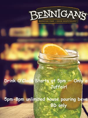 Shop Online 3 Hours Zero Limits at Bennigans – Recently Added Experiences Dubai Masala