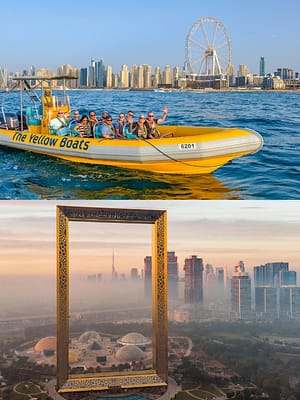 Shop Online 99 Minutes Premium Boat Tour + FREE Dubai Frame – Combo – Attractions Special Offers Dubai Masala