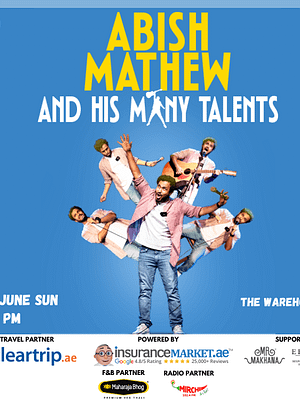 Shop Online Abish Mathew Live in Dubai – Desi Events Dubai Masala