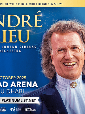 Shop Online André Rieu & his Johann Strauss Orchestra at Etihad Arena in Abu Dhabi 2025 – Classical Events Dubai Masala