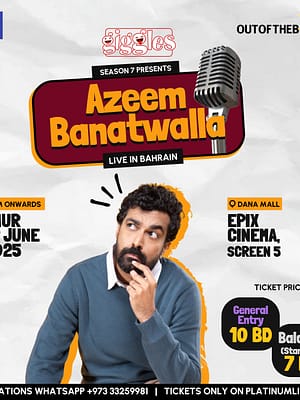 Shop Online Azeem Banatwalla Live in Bahrain – Comedy Events Dubai Masala