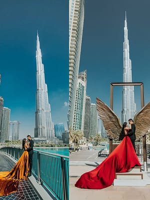 Shop Online Burj Khalifa Flying Dress Videography Shoot – Recently Added Experiences Dubai Masala