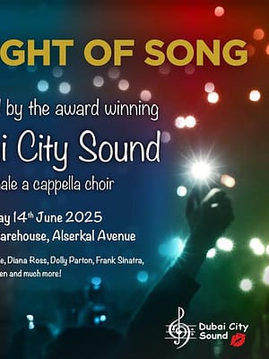 Shop Online Dubai City Sound ‘Light of Song’ at The Fridge, Dubai – Concerts Dubai Masala
