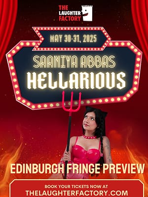 Shop Online Dubai’s Own Saaniya Abbas Previews Edinburgh Fringe Comedy Debut in Dubai & Abu Dhabi – Comedy Events Dubai Masala