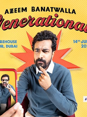 Shop Online Generational – A Standup Comedy Show by Azeem Banatwalla in Dubai – Comedy Events Dubai Masala