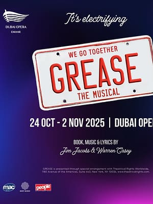Shop Online Grease in Dubai Opera – Shows and Theatrical Plays Dubai Masala