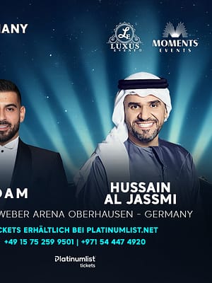 Shop Online Hussain Al Jassmi & Adam Live at Rudolf Weber Arena in Oberhausen, Germany – Arabic Events Dubai Masala