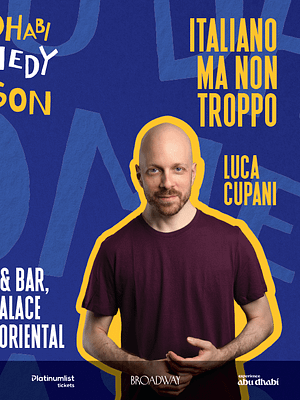 Shop Online Luca Cupani – Italiano Ma Non Troppo in Abu Dhabi – Comedy Events Dubai Masala