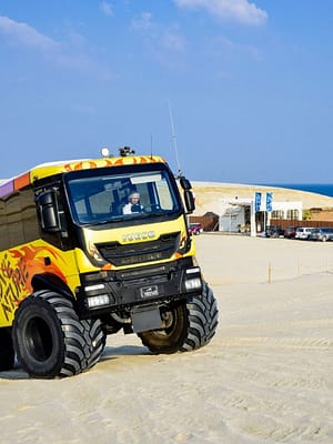 Shop Online Monster Bus Tour in the Desert with Day Pass at Al Majles Resort – Sightseeing and Tours Dubai Masala