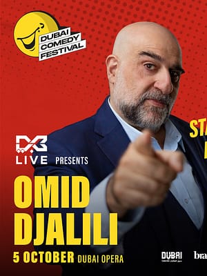 Shop Online Omid Djalili Live at Dubai Comedy Festival 2025 – Dubai Comedy Festival Dubai Masala