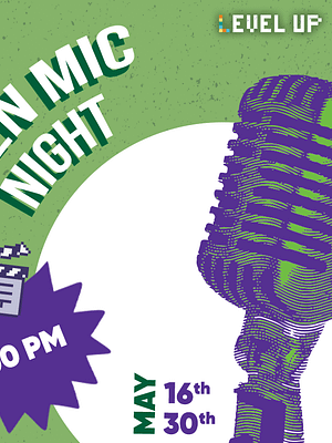 Shop Online Open Mic Night at Level Up in Riyadh – Nightlife Dubai Masala