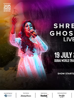 Shop Online Shreya Ghoshal Live in Dubai – Concerts Dubai Masala