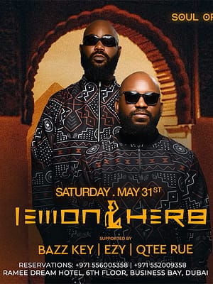 Shop Online Soul of Cavo Presents Lemon & Herb Live in Dubai – Nightlife Dubai Masala