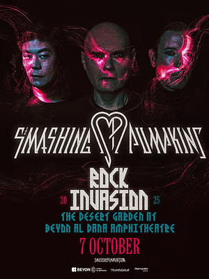 Shop Online The Smashing Pumpkins at BEYON Al Dana Amphitheatre Desert Garden – Concerts Dubai Masala