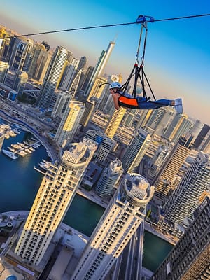 Shop Online XLine Dubai Marina – The Longest Urban Zipline in The World – XDubai Attractions Dubai Masala