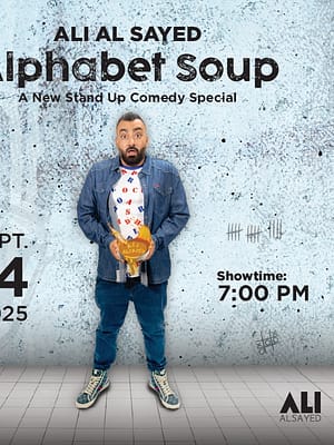 Shop Online Ali Al Sayed: Alphabet Soup stand up comedy special in Dubai – Shows and Theatrical Plays Dubai Masala
