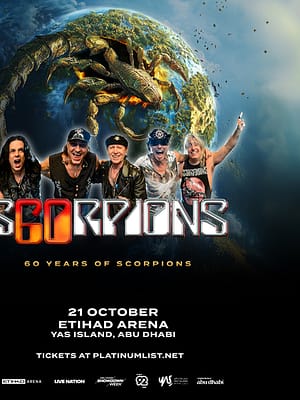 Shop Online Coming Home — 60 Years of Scorpions tour at Etihad Arena – Concerts Dubai Masala