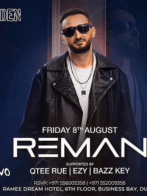 Shop Online Eden Presents Reman Live in Dubai – Nightlife Dubai Masala
