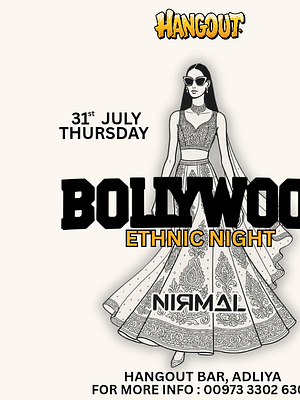 Shop Online Ethnic Edition: Bollywood Nights at Hangout, Bahrain – Desi Events Dubai Masala