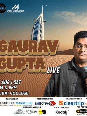 Shop Online Gaurav Gupta Live in Dubai 2025 – Comedy Events Dubai Masala