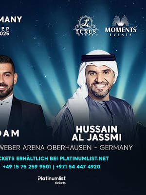 Shop Online Hussain Al Jassmi & Adam Live at Rudolf Weber Arena in Oberhausen, Germany – Arabic Events Dubai Masala