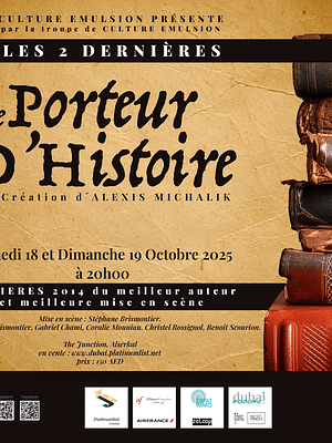 Shop Online Le Porteur D’Histoire at The Junction in Dubai – Shows and Theatrical Plays Dubai Masala