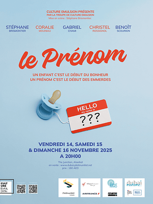 Shop Online Le Prenom at The Junction in Dubai – Shows and Theatrical Plays Dubai Masala