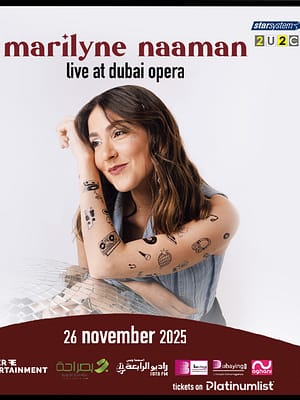 Shop Online Marilyn Naaman live at Dubai Opera – Concerts Dubai Masala