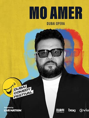 Shop Online Mo Amer Live at Dubai Comedy Festival 2025 – Dubai Comedy Festival Dubai Masala