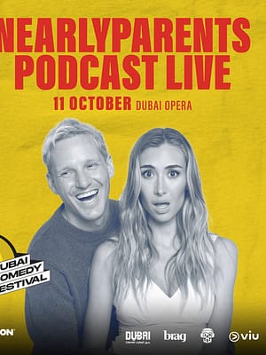 Shop Online NearlyParents Podcast Live at Dubai Comedy Festival 2025 – Dubai Comedy Festival Dubai Masala