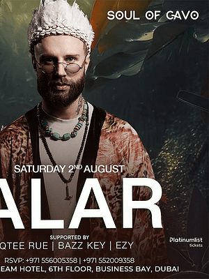 Shop Online Soul of Cavo Presents Alar Live in Dubai – Nightlife Dubai Masala