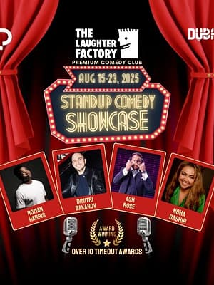 Shop Online The Laughter Factory August 2025 in Dubai and Abu Dhabi – Comedy Events Dubai Masala