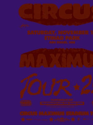 Shop Online Travis Scott – Circus Maximus Tour 2025 – Concerts Dubai Masala