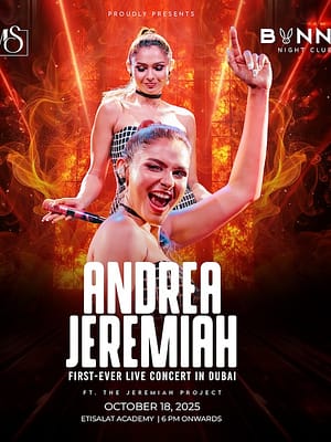 Dubai Masala Dubai's Desi Masala News, Gossips, Photos, Party Pics, Events and more Andrea Jeremiah Live Ft. The Jeremiah Project at Etisalat Academy in Dubai – Concerts Shop Online Andrea Jeremiah Live Ft. The Jeremiah Project at Etisalat Academy in Dubai – Concerts Dubai Masala