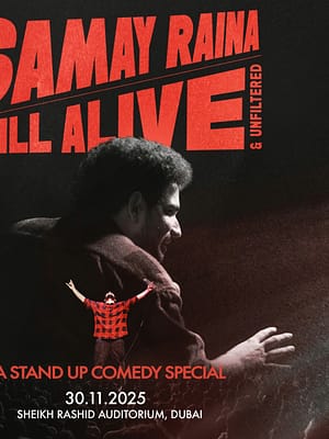 Dubai Masala Dubai's Desi Masala News, Gossips, Photos, Party Pics, Events and more Samay Raina: Still Alive & Unfiltered in Dubai – Shows and Theatrical Plays Shop Online Samay Raina: Still Alive & Unfiltered in Dubai – Shows and Theatrical Plays Dubai Masala