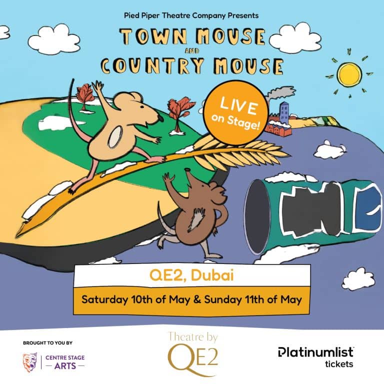 Shop Online Town Mouse and Country Mouse Live on Stage at Theatre by QE2 in Dubai – Shows and Theatrical Plays Dubai Masala 3