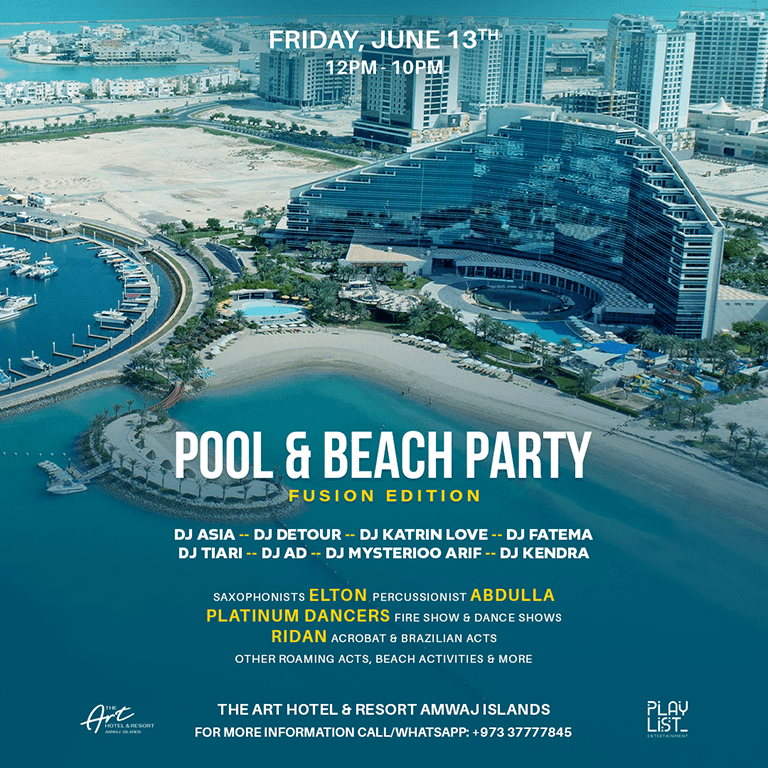 Shop Online Hybrid Pool & Beach Party (Fusion Edition) at The Art Hotel & Resort – Nightlife Dubai Masala 3