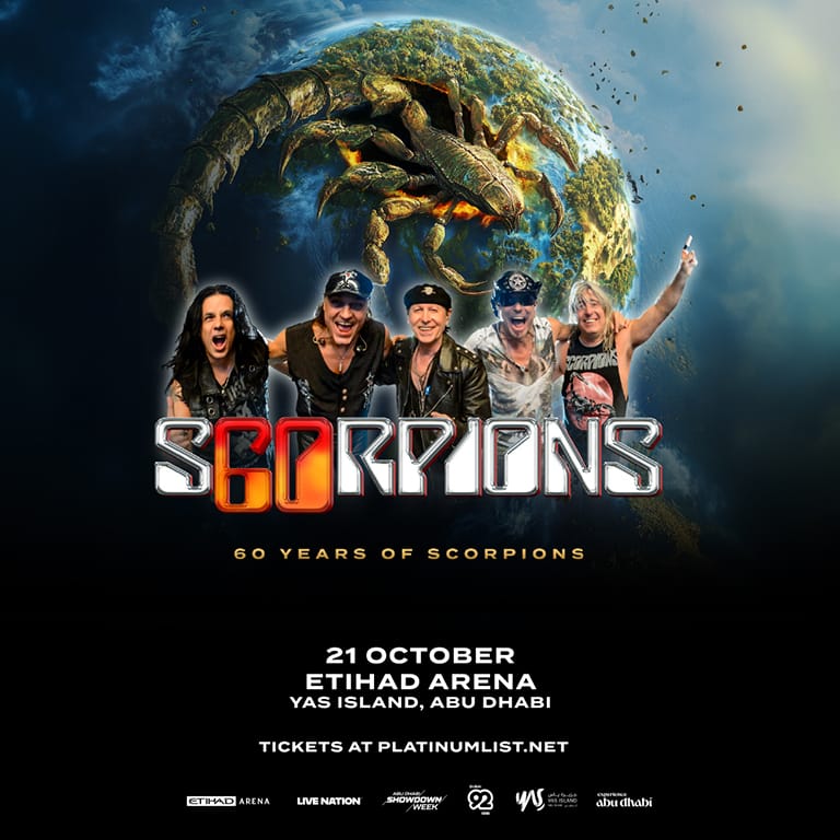 Shop Online Coming Home — 60 Years of Scorpions tour at Etihad Arena – Concerts Dubai Masala 3
